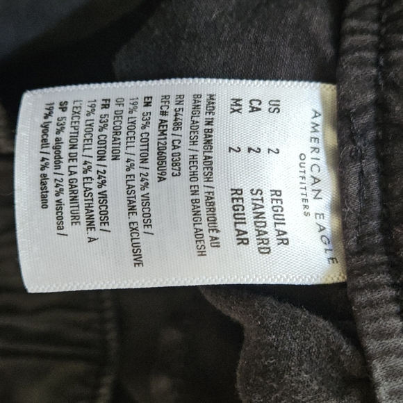 American Eagle Outfitters Black Cargo Jogger Pants - Picture 7 of 7
